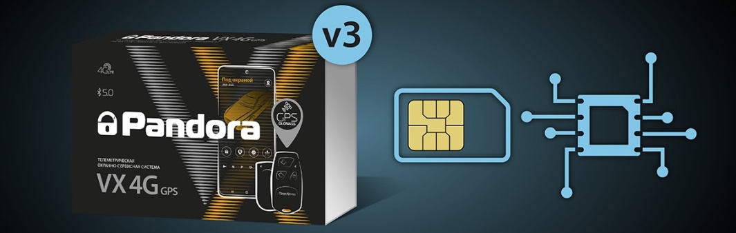 Автосигнализация Pandora VX 4G GPS с Sim-chip и nano-SIM уже в продаже!